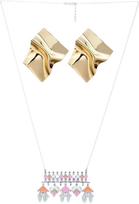 SRK Fashions Alloy Multicolor, Gold Jewellery Set(Pack of 1)
