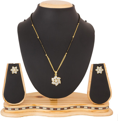 LUXOR Alloy Gold-plated Black, Gold Jewellery Set(Pack of 1)