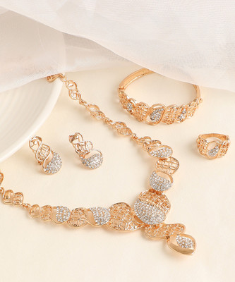 SOHI Alloy Gold-plated Copper Jewellery Set(Pack of 1)