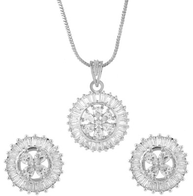 MOHIT JEWELS Brass Silver Jewellery Set(Pack of 2)