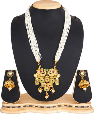 LUXOR Alloy Gold-plated Multicolor Jewellery Set(Pack of 1)