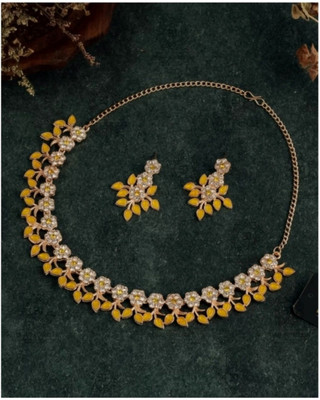 TANLOOMS Alloy Yellow Jewellery Set(Pack of 1)