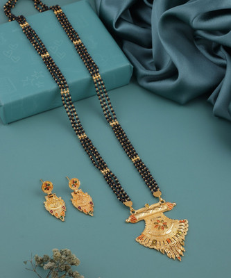 house of common Alloy Gold-plated Gold Jewellery Set(Pack of 1)