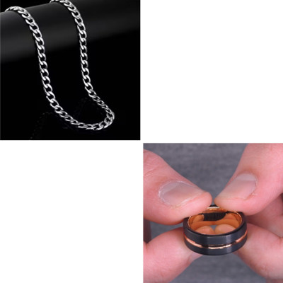 Vipunj Alloy Gold-plated, Copper, Sterling Silver Black, Rose Gold, Silver Jewellery Set(Pack of 2)