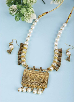 SRK Fashions Alloy White Jewellery Set(Pack of 1)