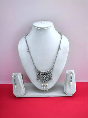 Yaari Collections Oxidised Silver Silver Jewellery Set(Pack of 3)