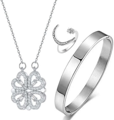 mattrachaya Alloy Sterling Silver Silver Jewellery Set(Pack of 3)