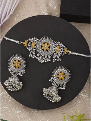 SKG Fashion Store Alloy Yellow Jewellery Set(Pack of 1)