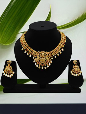 DEORA JEWELLERY Alloy Gold Jewellery Set(Pack of 1)