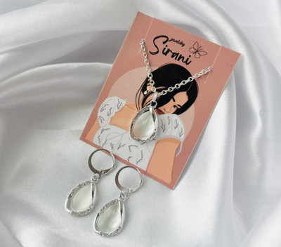 Jewelsbysirani Alloy Silver Silver Jewellery Set(Pack of 1)
