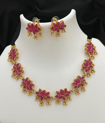 REDMOD Alloy Gold-plated Gold Jewellery Set(Pack of 1)