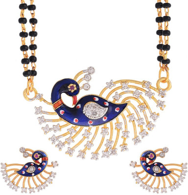 SRK Fashions Alloy Black Jewellery Set(Pack of 1)