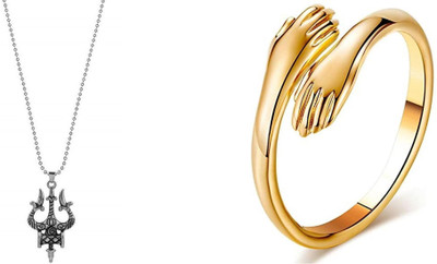 ruby collection Alloy Silver, Gold Jewellery Set(Pack of 2)