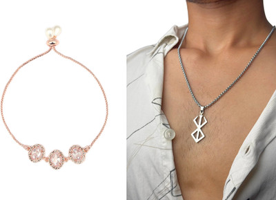 Gauri Fashions Alloy Gold, Silver Jewellery Set(Pack of 2)