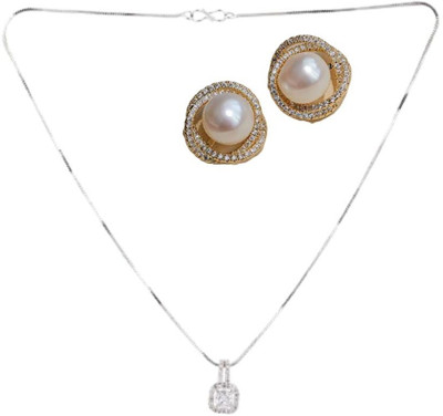 SRK Fashions Alloy White, White Jewellery Set(Pack of 1)