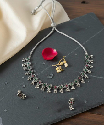 Dzinetrendz Oxidised Silver Sterling Silver Silver Jewellery Set(Pack of 1)