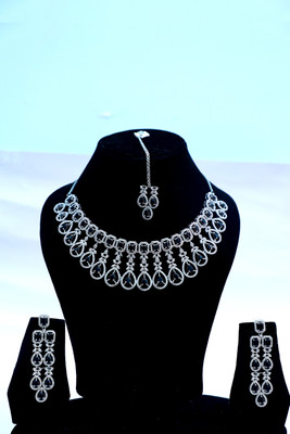 LUSTRA Brass Silver Silver Jewellery Set(Pack of 1)