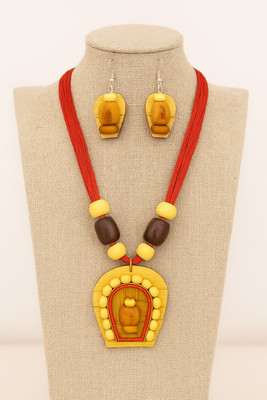 ClayNest Wood Multicolor Jewellery Set(Pack of 1)
