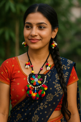 The Sej Creation Wood Multicolor Jewellery Set(Pack of 3)