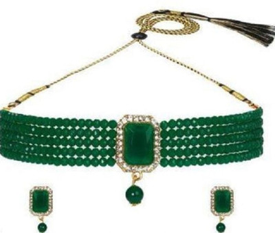 house of common Alloy Green Jewellery Set(Pack of 1)