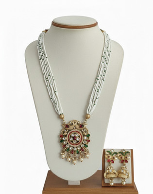 ABC Silver Gold-plated Multicolor Jewellery Set(Pack of 3)