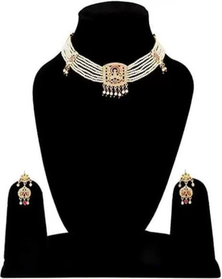 ZUKHRUF Alloy Gold-plated Silver Jewellery Set(Pack of 1)