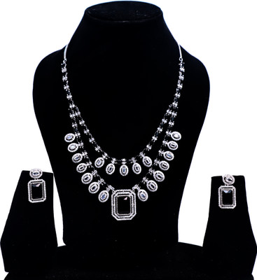 LUSTRA Brass Silver Silver Jewellery Set(Pack of 1)