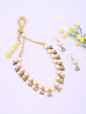Ruhi Alloy Gold-plated Multicolor Jewellery Set(Pack of 1)