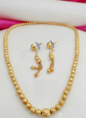 Bhagya Lakshmi Alloy Gold-plated Gold Jewellery Set(Pack of 1)
