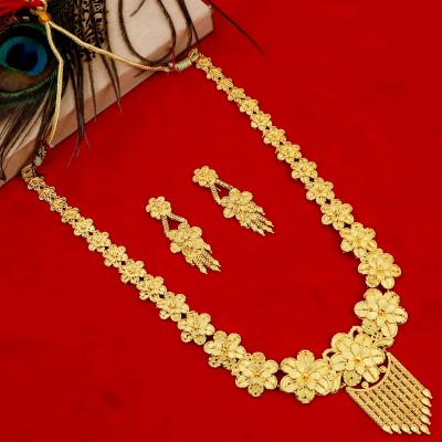 MANSIYAORANGE Alloy Gold-plated Gold Jewellery Set(Pack of 1)