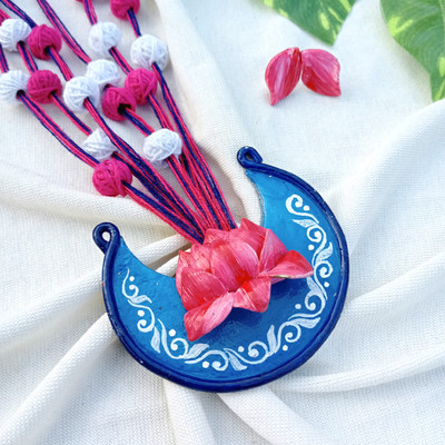 SUZU Clay Blue, Pink Jewellery Set(Pack of 1)