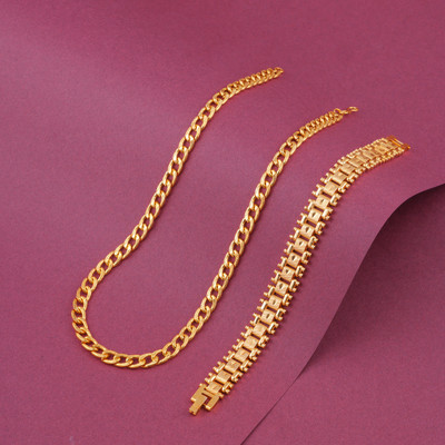 suvarn palace Alloy Gold Jewellery Set(Pack of 3)