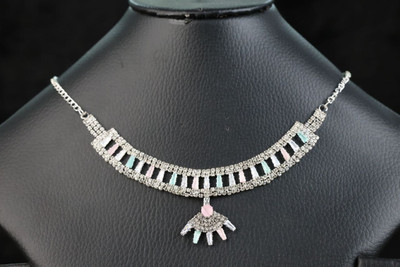 Shreeji Jewels Brass Silver Jewellery Set(Pack of 2)