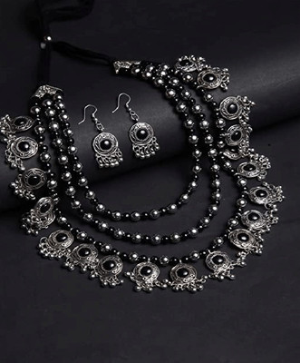 SKG Fashion Store Alloy Black Jewellery Set(Pack of 1)