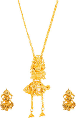 Tarak Traders Alloy Gold-plated Gold Jewellery Set(Pack of 1)