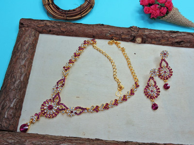 VATSALYA creation Alloy Gold-plated Multicolor Jewellery Set(Pack of 1)