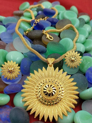 SUGHOSH Brass Gold-plated Gold Jewellery Set(Pack of 1)