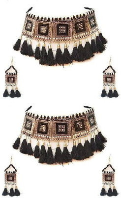 house of common Alloy Black Jewellery Set(Pack of 1)