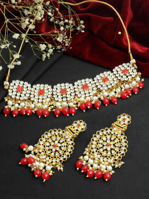 SAIYONI Alloy Gold-plated Multicolor Jewellery Set(Pack of 1)