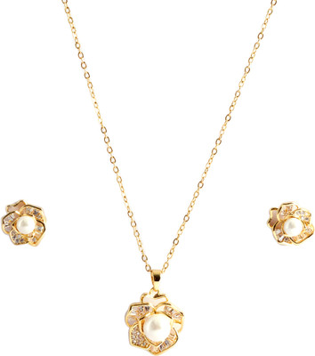 NILUK Copper Gold Jewellery Set(Pack of 1)