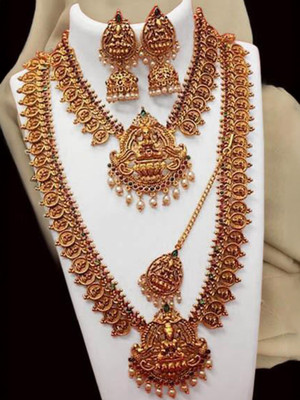 Chigold Alloy Gold-plated Gold Jewellery Set(Pack of 1)