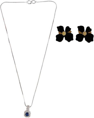 SRK Fashions Alloy Blue, Black Jewellery Set(Pack of 1)