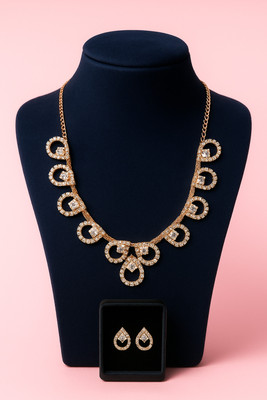 Elem Alloy Copper Bronze, Rose Gold Jewellery Set(Pack of 3)