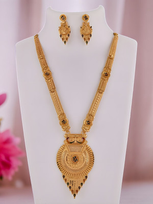 EthnicEmbrace Alloy Gold-plated Gold Jewellery Set(Pack of 2)