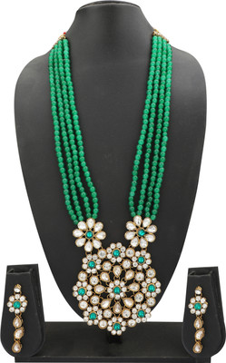 CATALYST Alloy Gold-plated Green, White, Gold Jewellery Set(Pack of 1)