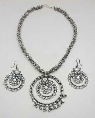 AnEk Good Alloy Silver Jewellery Set(Pack of 1)