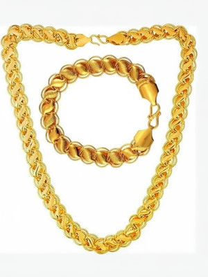 BRANDSOON Brass Gold-plated Gold Jewellery Set(Pack of 1)