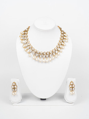 VIPY HANGER Alloy White, Gold Jewellery Set(Pack of 1)