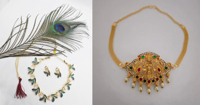 RIJADA JEWELLERY STUDIO Alloy Gold-plated Multicolor Jewellery Set(Pack of 2)