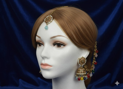 miru Alloy Gold-plated Multicolor Jewellery Set(Pack of 1)